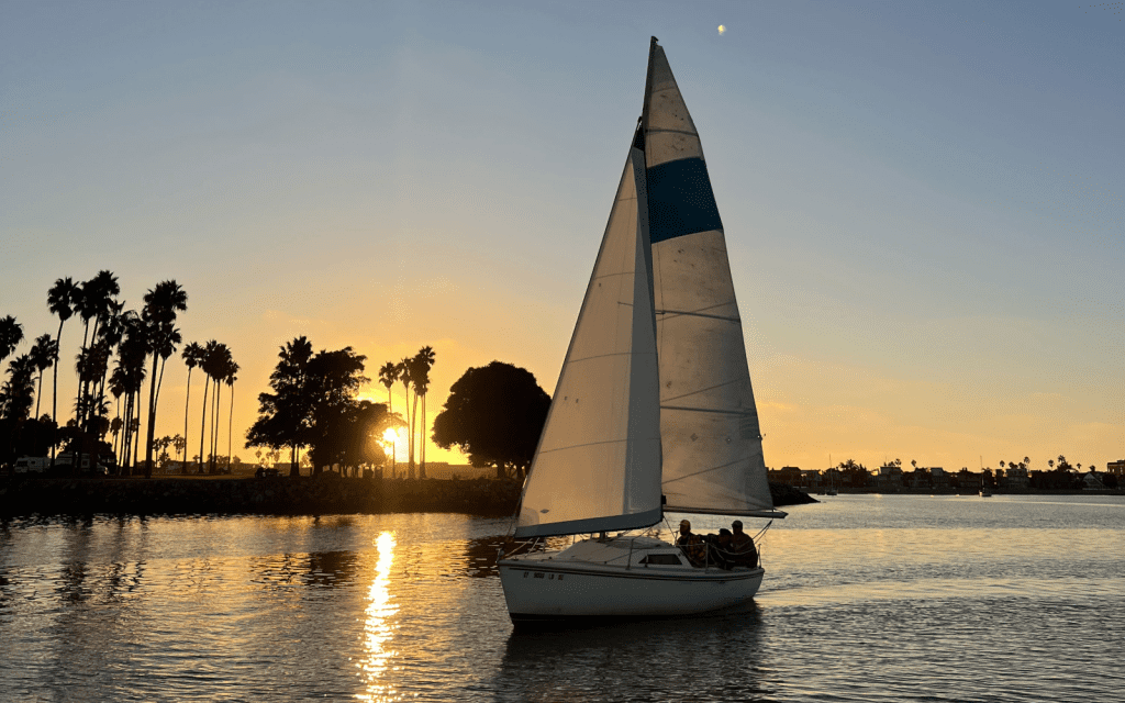 sailboat in san diego bay