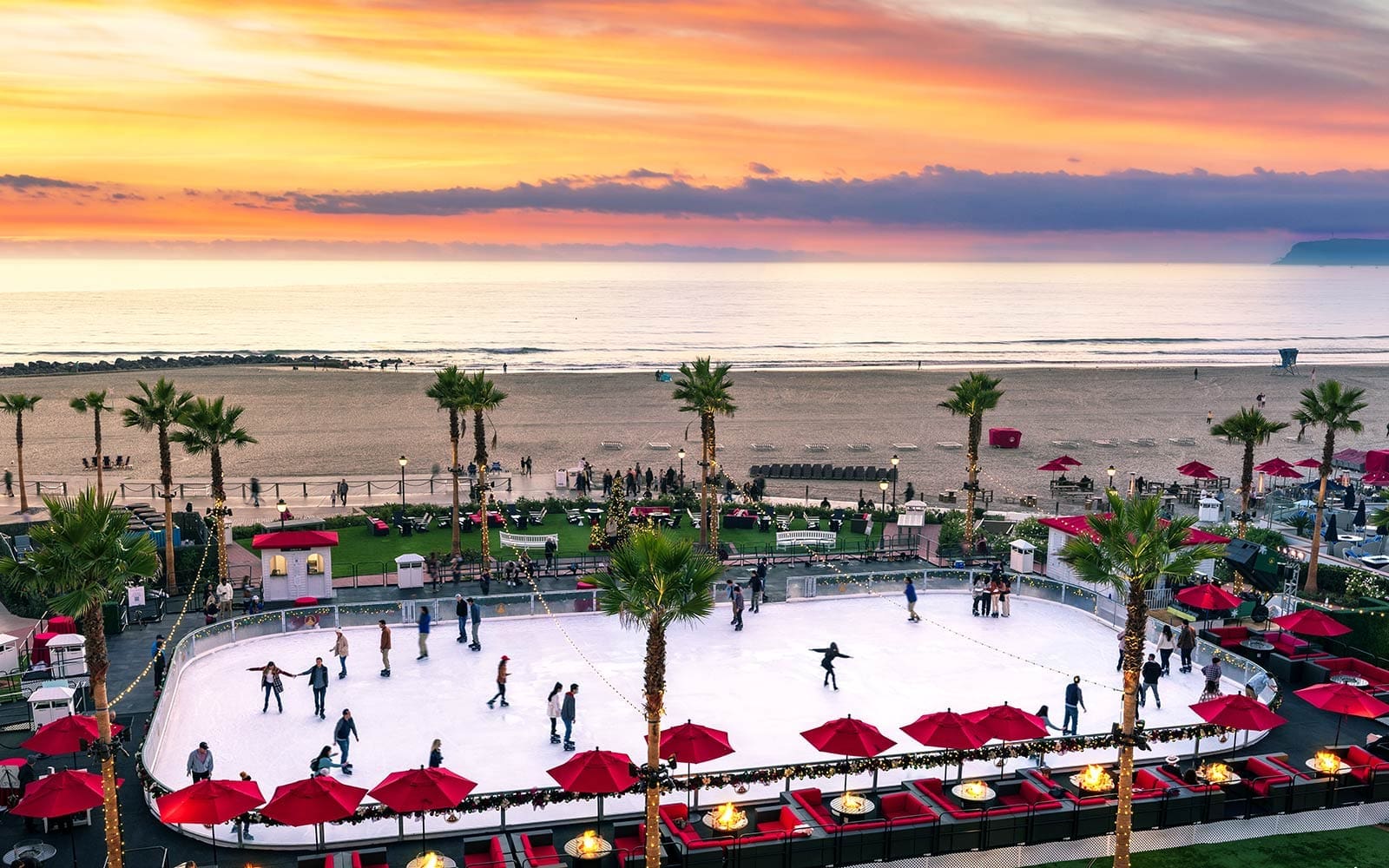 Skating by the Sea at the Hotel Del Coronado
