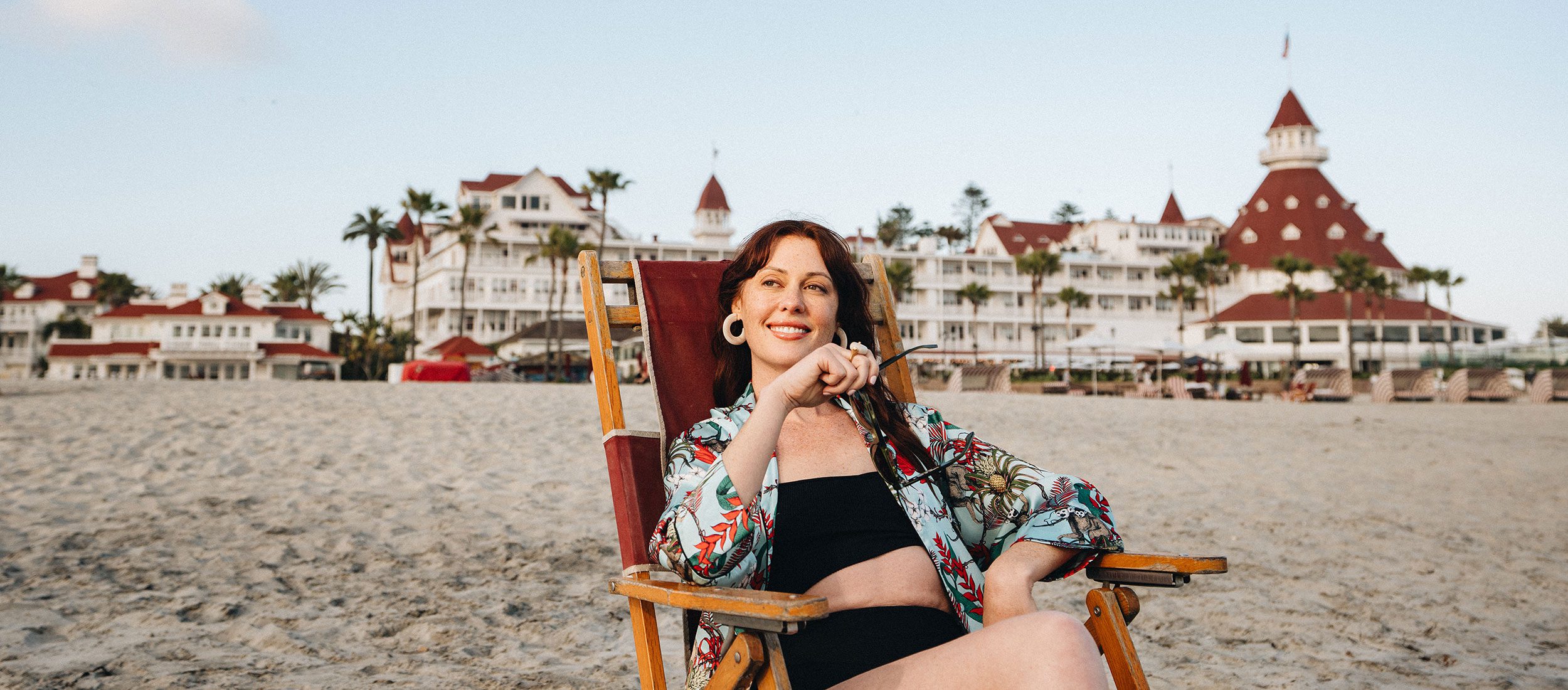 Woman on Del Beach