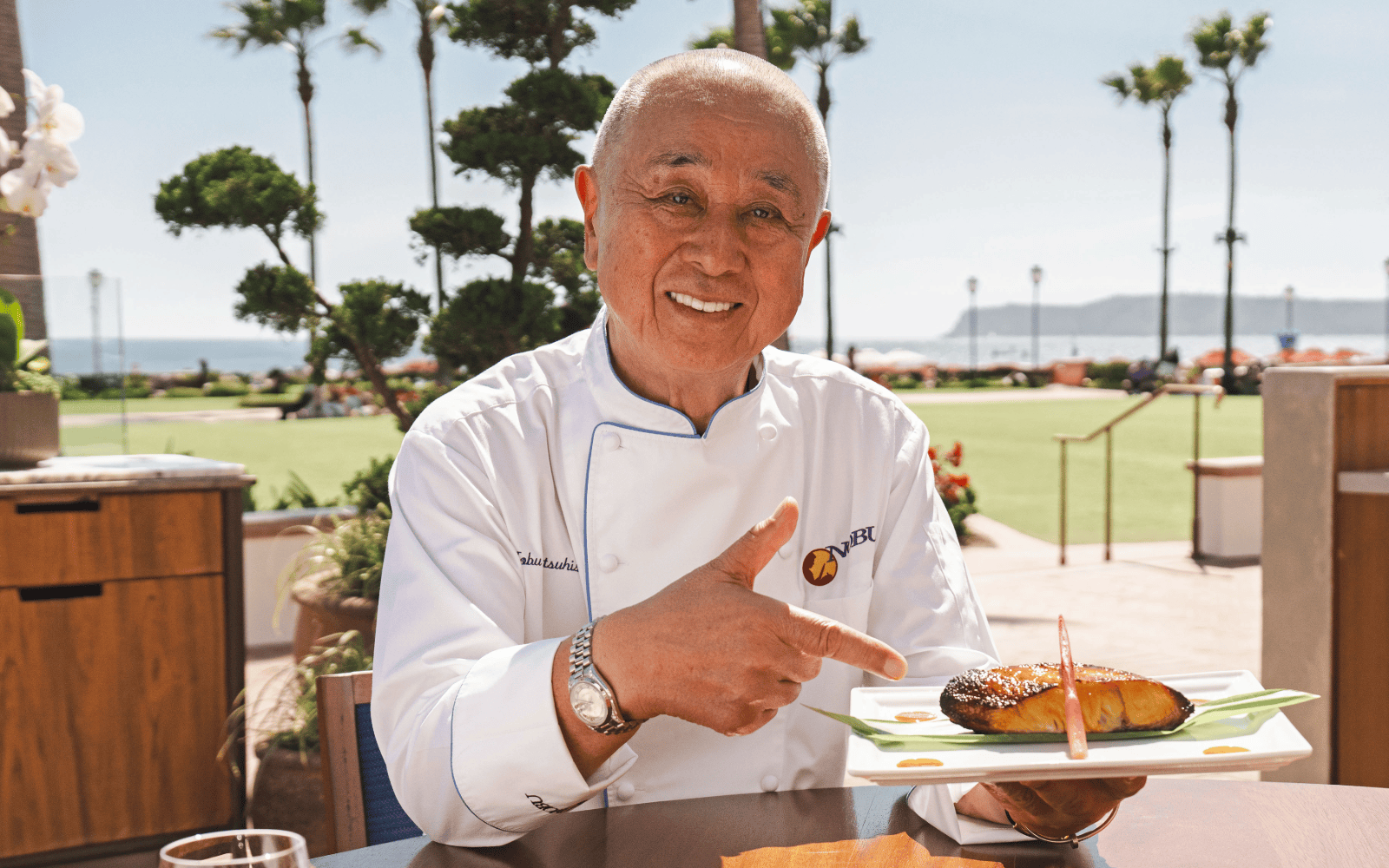 chef nobu with miso black cod