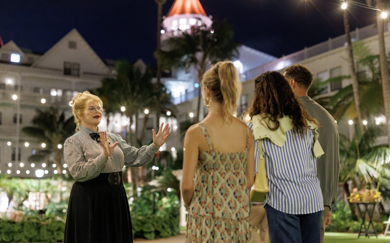 tour guide explaining